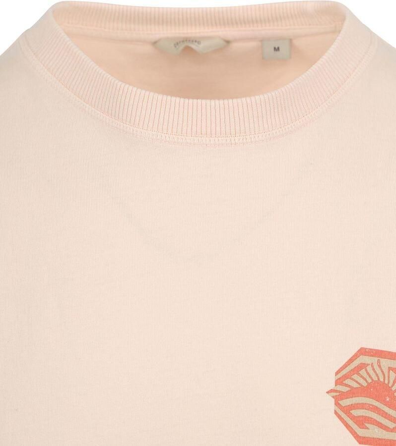 Dstrezzed Ty T-shirt Print Lichtroze - Foto 2
