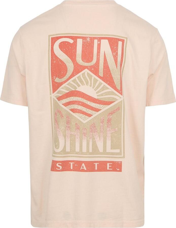 Dstrezzed Ty T-shirt Print Lichtroze - Foto 3
