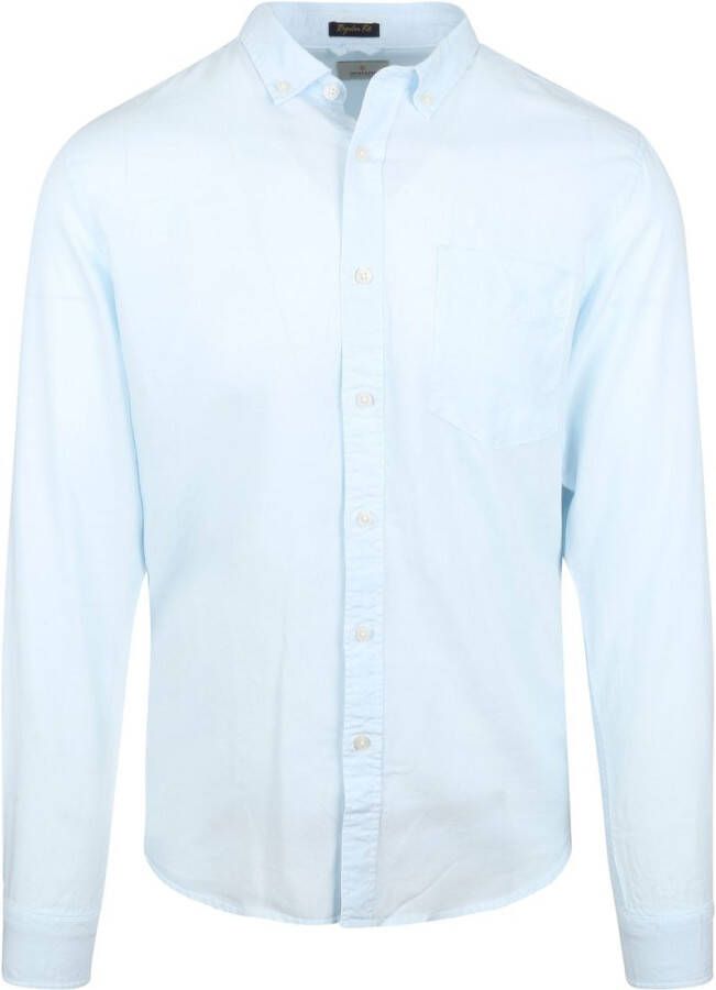Dstrezzed Blauwe Casual Overhemd Shirt Button Down Tencel