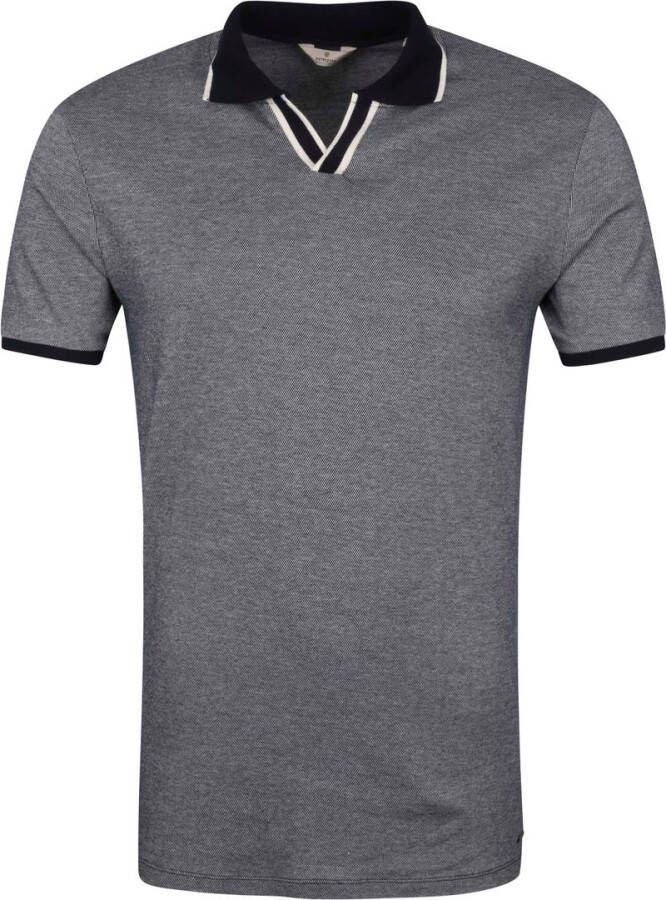 Dstrezzed Polo Gaze Melange Donkerblauw