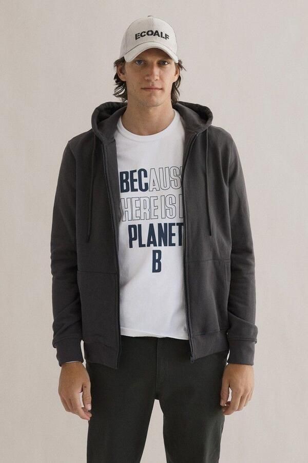 Ecoalf Sweater Steve Vest Grijs - Foto 3