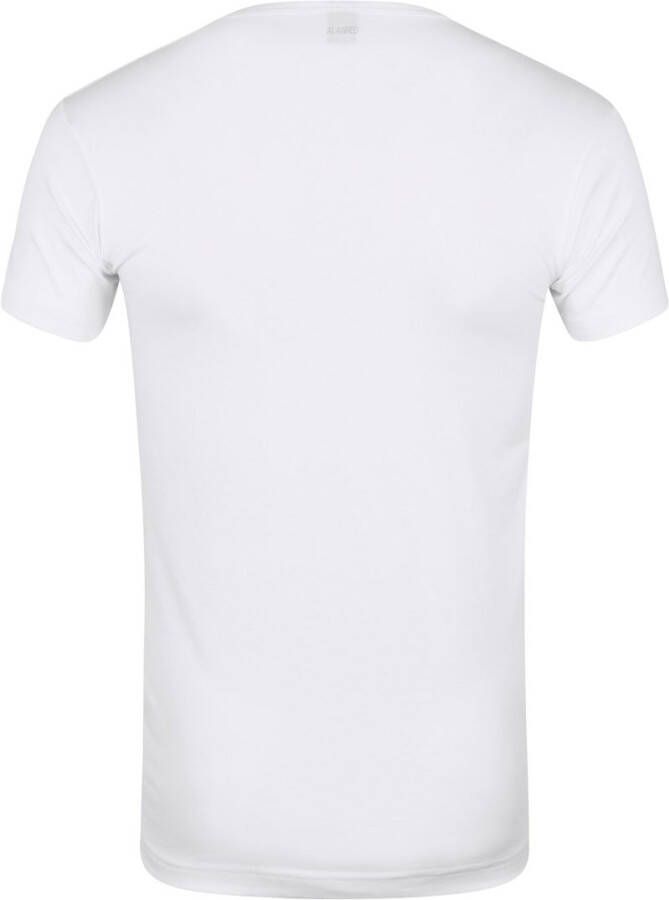 Alan Red Oklahoma T-shirt Stretch Wit (2pack)