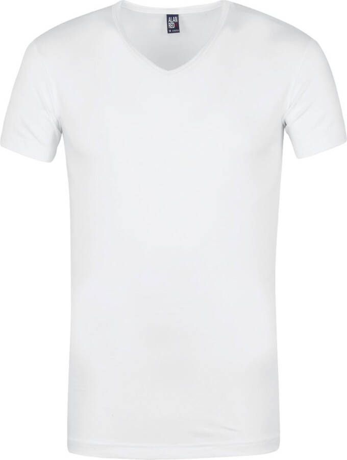 Alan Red Oklahoma T-shirt Stretch Wit (3pack)