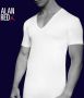 Alan Red T-Shirt Extra Diepe V-Hals Stretch - Thumbnail 4