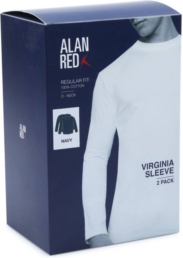 Alan Red T-Shirt Virginia Navy Longsleeve 2-pack