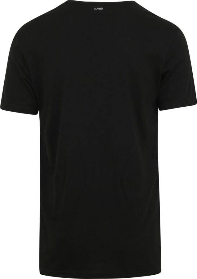 Alan Red T-shirt Korte Mouw V-Hals Dean T-Shirt (2Pack) Zwart - Foto 3