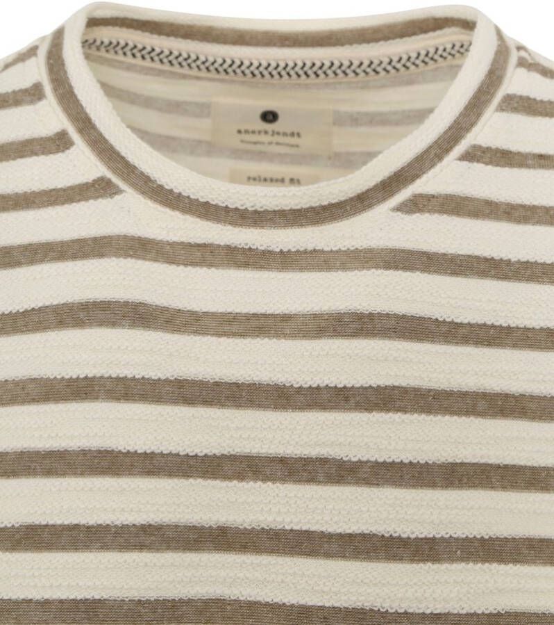 Anerkjendt Kikki T-shirt Groen Gestreept