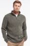 Barbour NewTyne Zip Trui Wol Donkergroen - Thumbnail 4