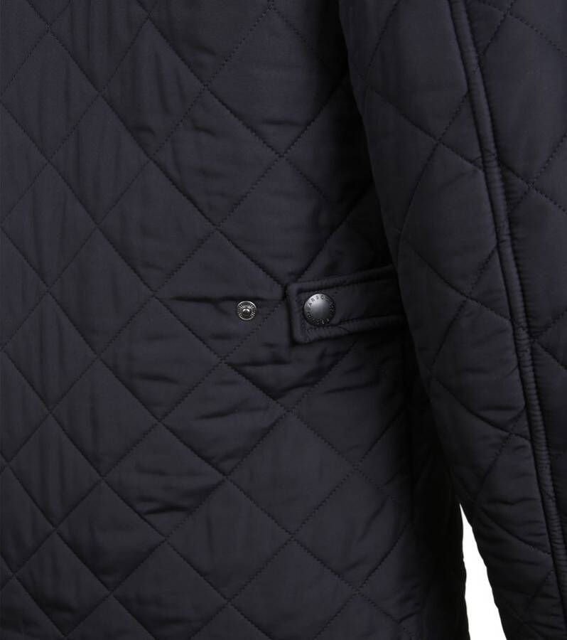 Barbour Quilted Jas Powell Donkerblauw