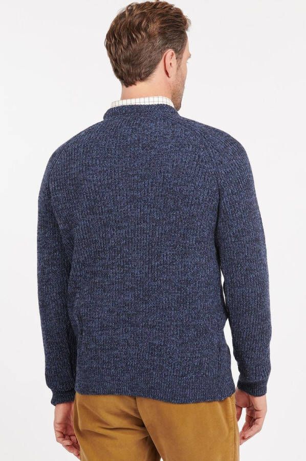 Barbour Trui Lamswol Knitted Navy