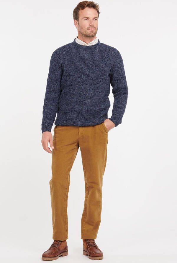 Barbour Trui Lamswol Knitted Navy