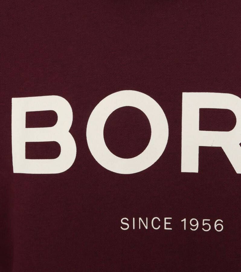 Bjorn Borg Sweater Bordeaux Rood Logo