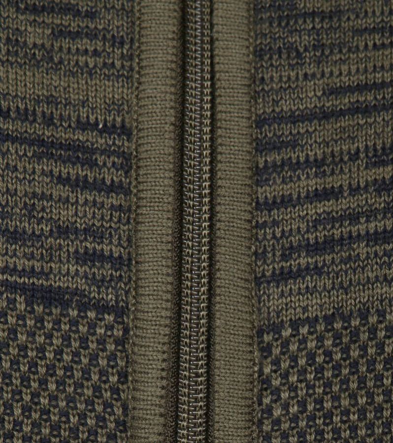 Blue Industry Donkergroen Zipper Vest