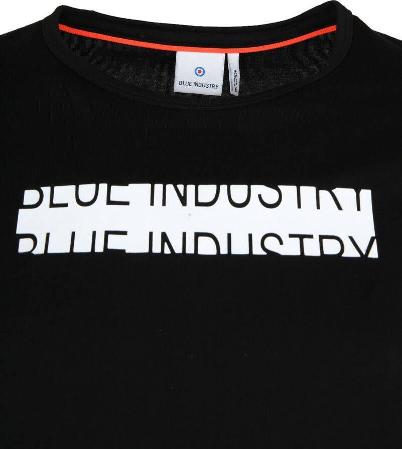 Blue Industry T-Shirt Logo Zwart