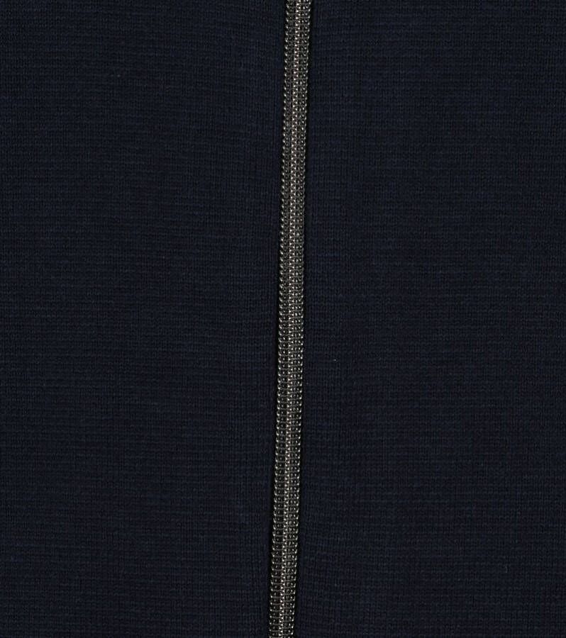 Blue Industry Zipper Vest Polo KBIW21 Donkerblauw