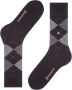 Burlington Edinburgh sokken wol zwart grijs gerruit wol - Thumbnail 7