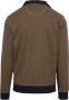 Casa Moda Halfzip Trui Okergeel - Thumbnail 4