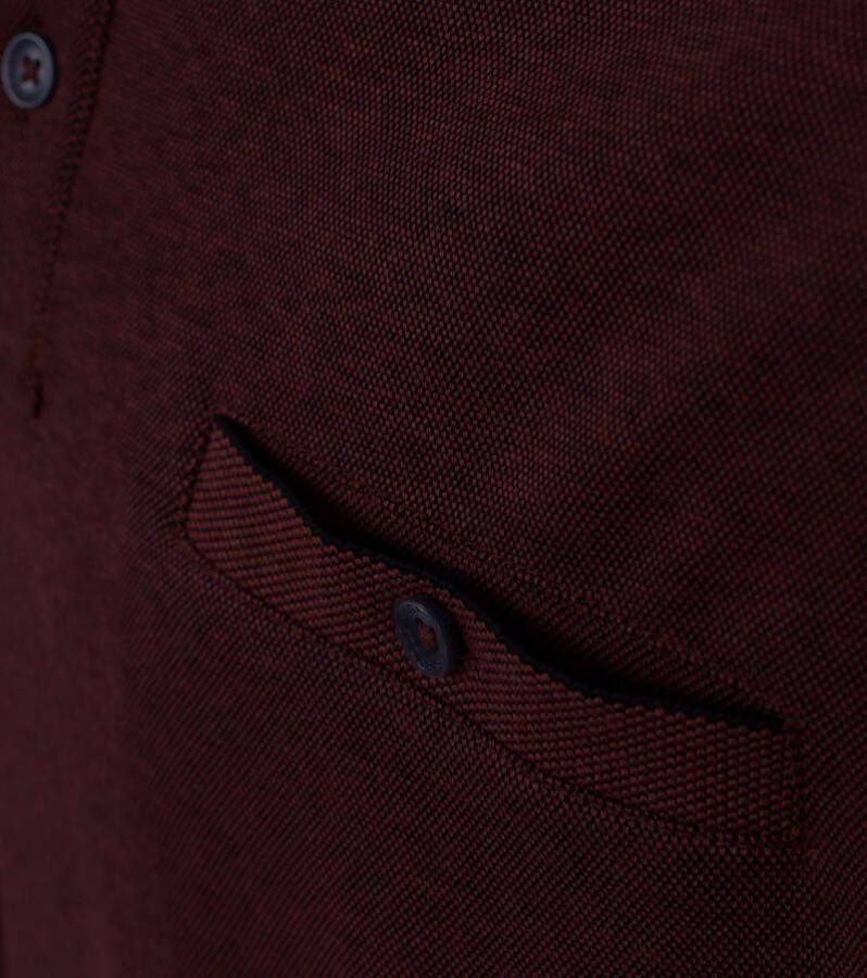 Casa Moda Polo LS Bordeaux Rood