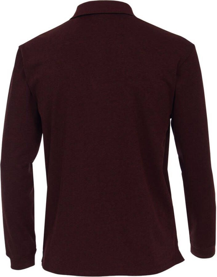 Casa Moda Polo LS Bordeaux Rood