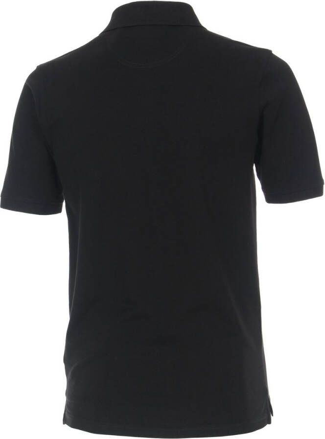 Casa Moda Polo Stretch Zwart