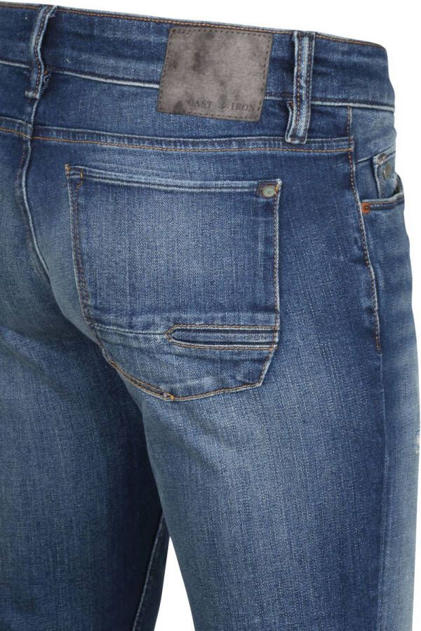 Cast Iron Riser Jeans Repair Blauw