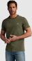 CAST IRON Heren Polo's & T-shirts Short Sleeve R-neck Slub Jersey Groen - Thumbnail 6