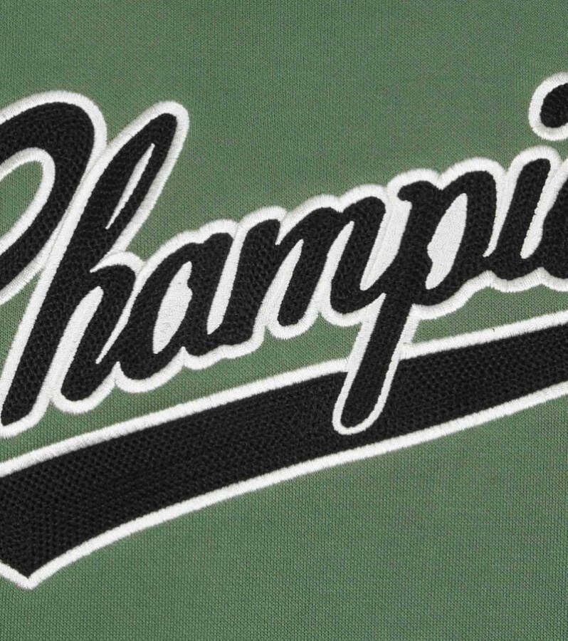 Champion Hoodie College Logo Groen