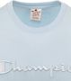 Champion T-Shirt Logo Lichtblauw Blauw Heren - Thumbnail 3