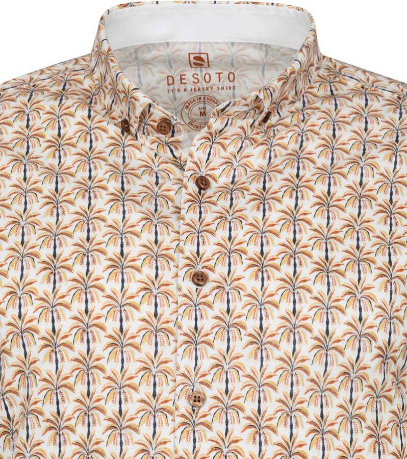 Desoto Modern BD Overhemd Print Oranje