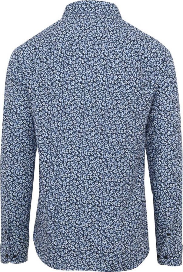 Desoto Overhemd Bloemen Blauw