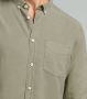 DSTREZZED Heren Overhemden Shirt Button Down Tencel Groen - Thumbnail 7