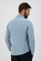 DSTREZZED Heren Overhemden Shirt Melange Pique Blauw - Thumbnail 10
