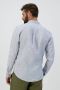 DSTREZZED Heren Overhemden Shirt Linen Melange Blauw - Thumbnail 6