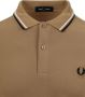 Fred Perry Klassieke Beige Polo met Laurel Borduursel Brown Heren - Thumbnail 6