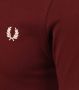 Fred Perry Granate 597 Twin Tipped Shirt Bruin Heren - Thumbnail 4