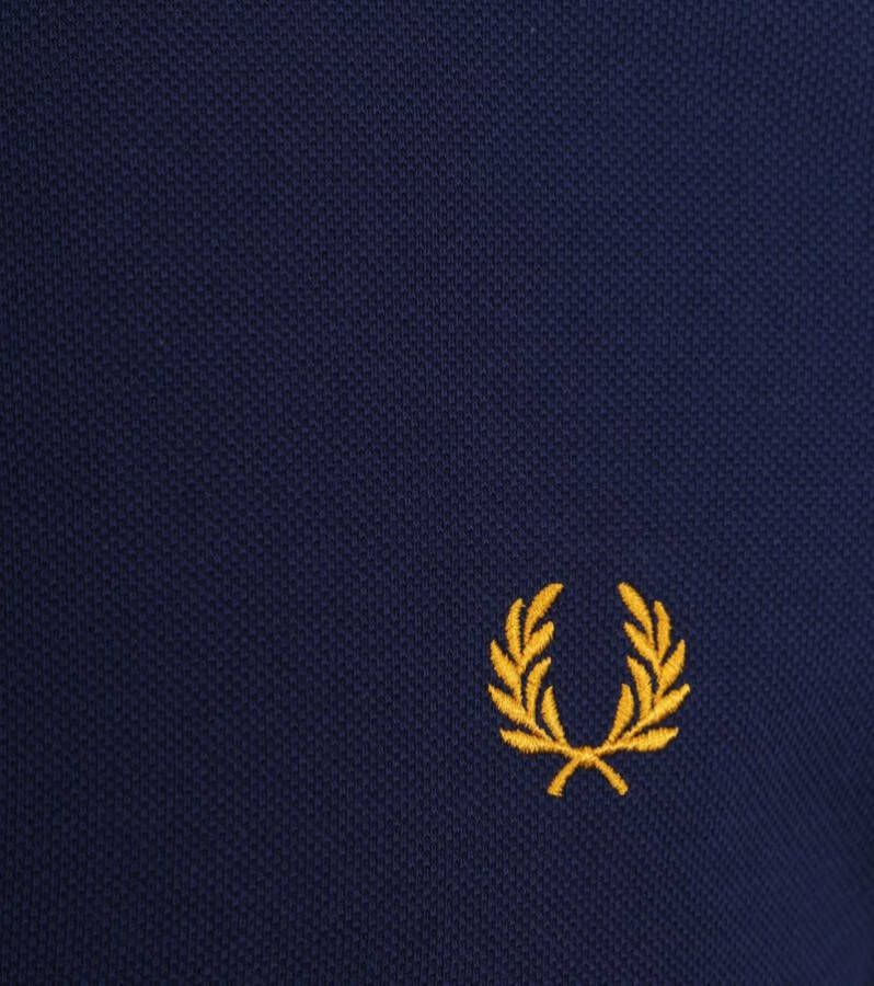 Fred Perry Polo M3600 Donkerblauw Geel