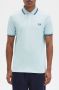 Fred Perry Clear Blue Twin Tipped Polo T-shirts Blauw Heren - Thumbnail 7