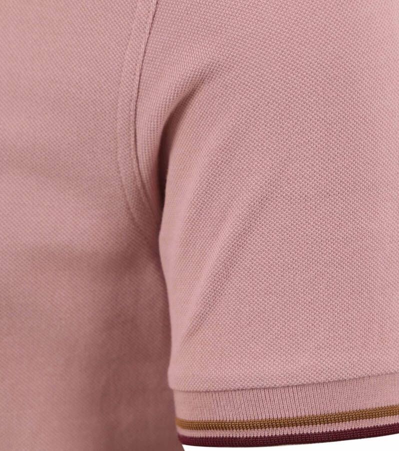 Fred Perry Rosa S51 Twin Tipped Shirt Roze Heren - Foto 3