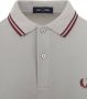 Fred Perry Lichtgrijze Polo Twin Tipped Shirt - Thumbnail 6