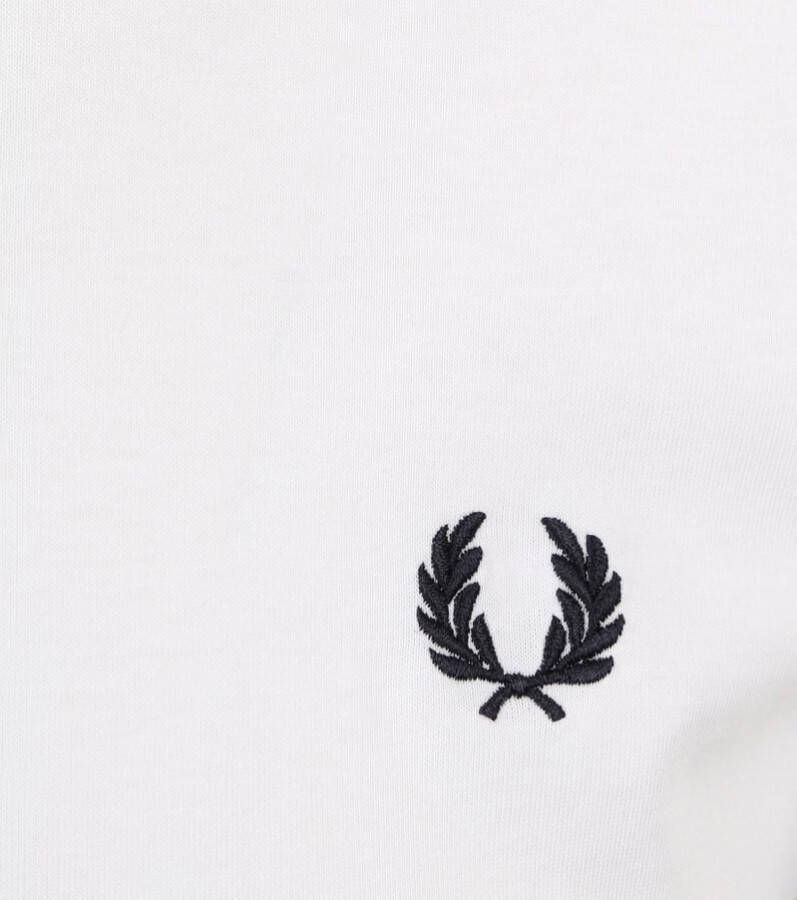 Fred Perry Ringer T-Shirt Wit