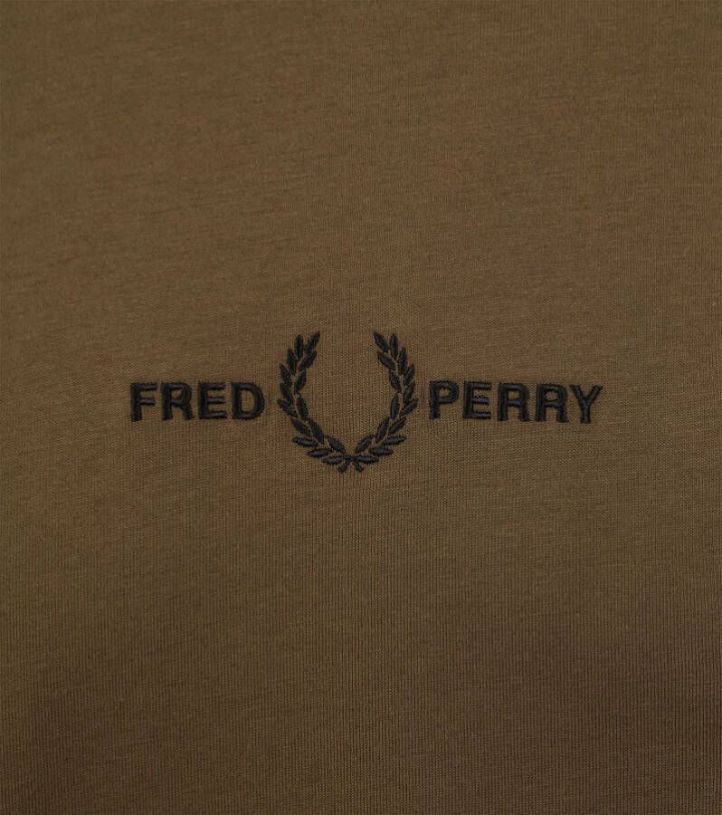 Fred Perry T-Shirt M4580 Donkergroen