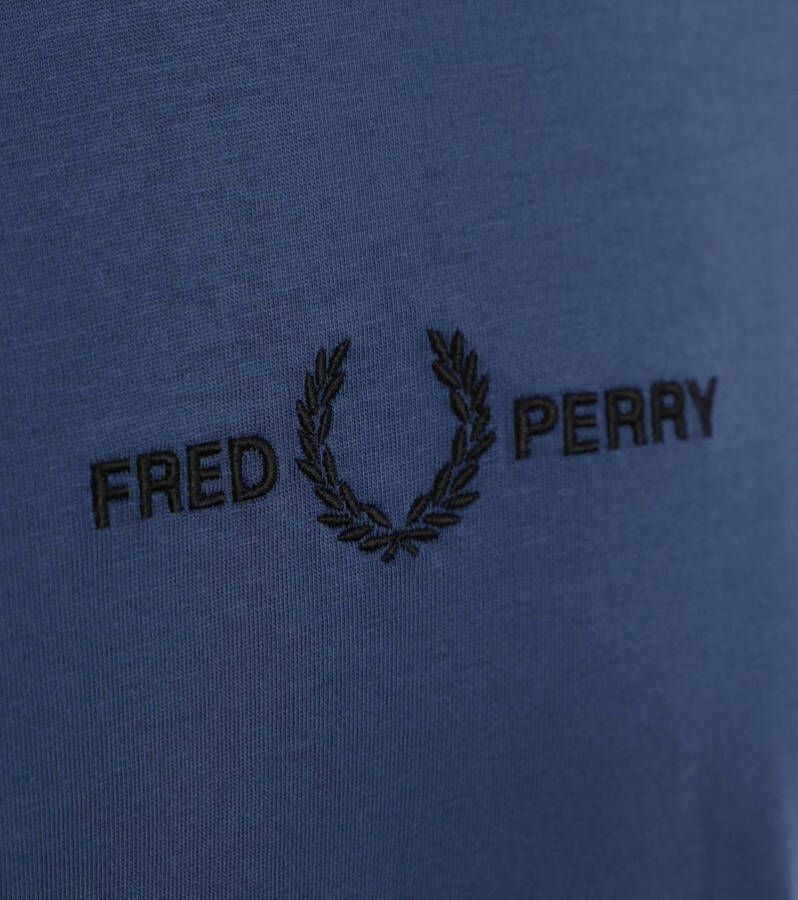 Fred Perry T-shirt M4580 Mid Blauw
