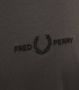 Fred Perry Heren T-shirt met logo op de borst Brown Heren - Thumbnail 2
