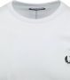 FRED PERRY Heren Polo's & T-shirts Ringer T-shirt Lichtblauw - Thumbnail 9