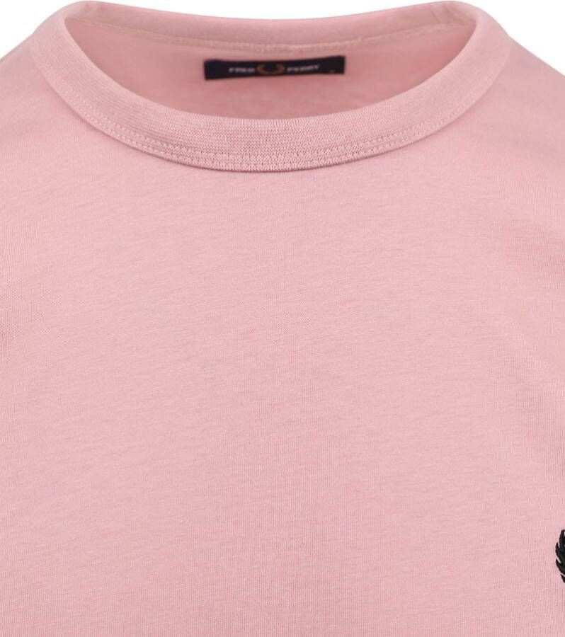 Fred Perry T-Shirt Ringer M3519 Roze