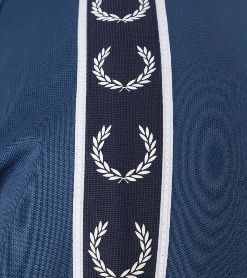 Fred Perry Taped Track Jacket Mid Blauw