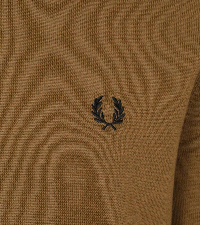 Fred Perry Trui Wol Mix Logo Bruin
