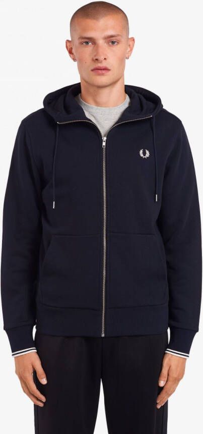 Fred Perry Zip Vest Donkerblauw