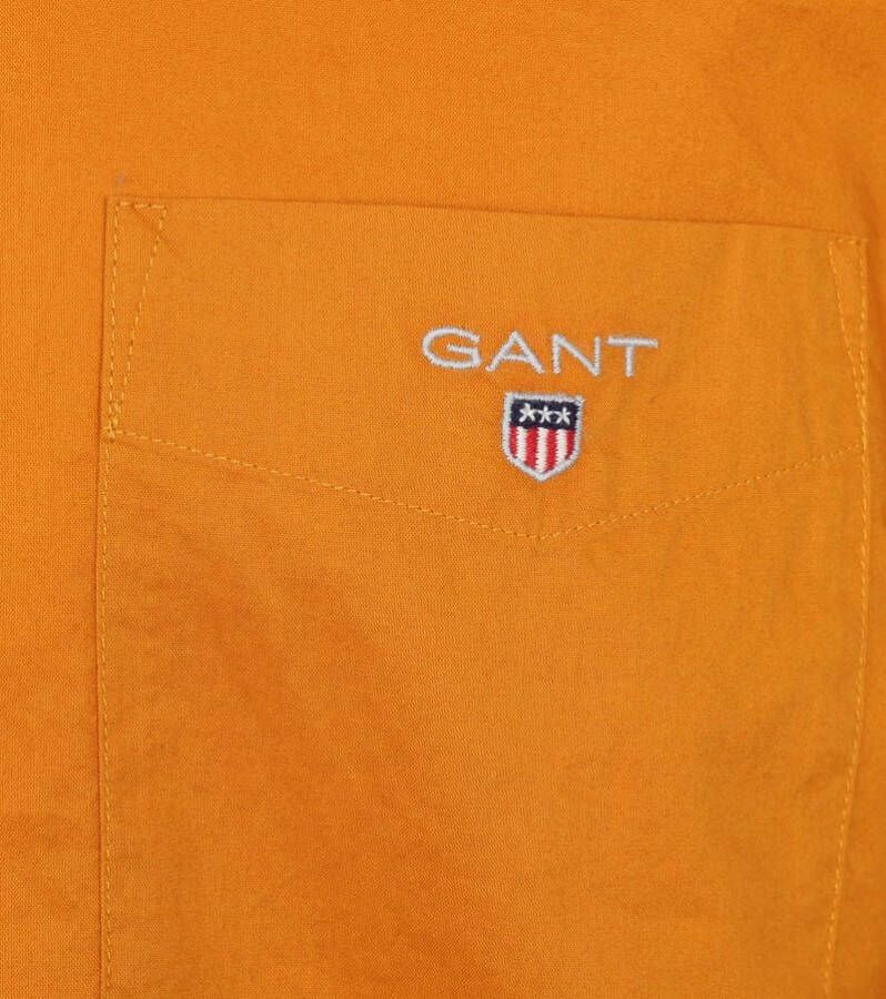 Gant Casual Overhemd Broadcloth Oranje