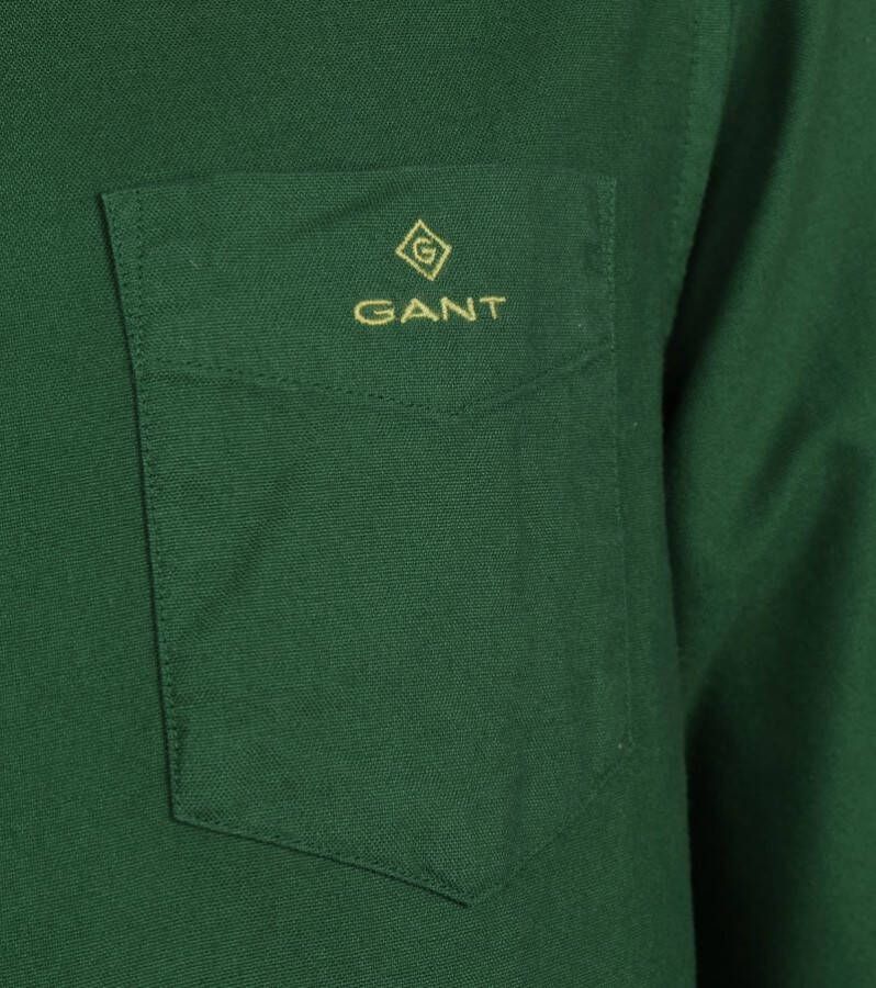 Gant Casual Overhemd Oxford Groen
